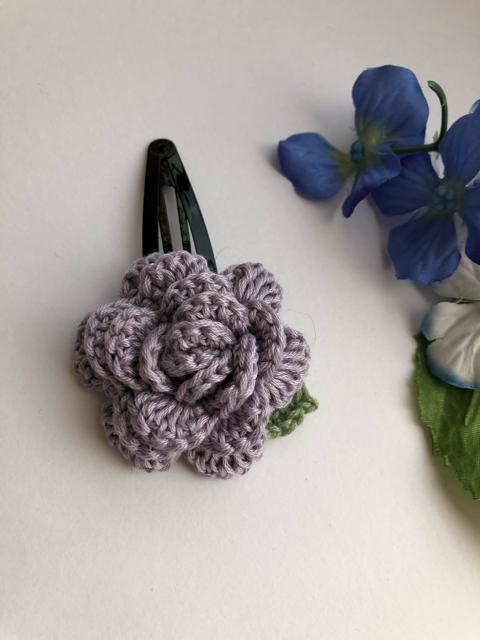 ハンドメイド スリーピン パッチンピン 薔薇 アナスイ好き 紫 < 女性ファッション  ハンドメイド スリーピン パッチンピン 薔薇 アナスイ好き 紫 < 女性ファッションの