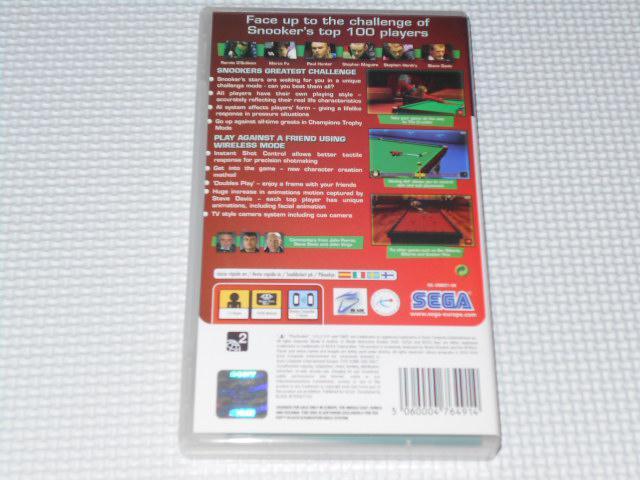 PSP★WORLD SNOOKER CHALLENGE 2005 海外版 < ゲーム本体/ソフト  PSP★WORLD SNOOKER CHALLENGE 2005 海外版 < ゲーム本体/ソフトの