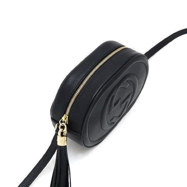 ◆ 新品 本物 ◆ GUCCI グッチ ショルダーバッグ ソーホー レザー 黒 ブラック 斜めがけ 保存袋 人気 747779 < ブランド  ◆ 新品 本物 ◆ GUCCI グッチ ショルダーバッグ ソーホー レザー 黒 ブラック 斜めがけ 保存袋 人気 747779 < ブランドの