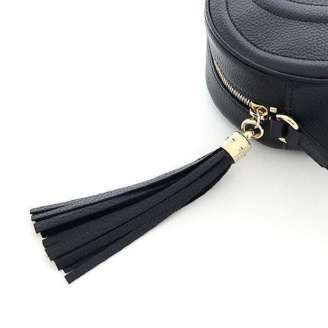 ◆ 新品 本物 ◆ GUCCI グッチ ショルダーバッグ ソーホー レザー 黒 ブラック 斜めがけ 保存袋 人気 747779 < ブランド  ◆ 新品 本物 ◆ GUCCI グッチ ショルダーバッグ ソーホー レザー 黒 ブラック 斜めがけ 保存袋 人気 747779 < ブランドの