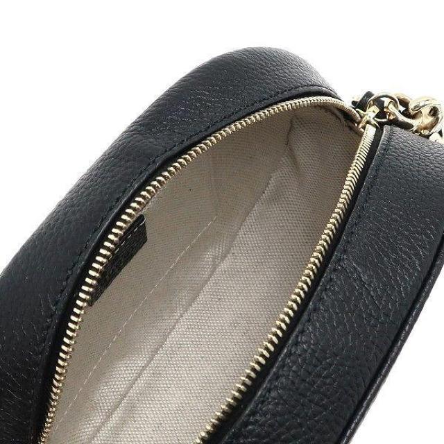 ◆ 新品 本物 ◆ GUCCI グッチ ショルダーバッグ ソーホー レザー 黒 ブラック 斜めがけ 保存袋 人気 747779 < ブランド  ◆ 新品 本物 ◆ GUCCI グッチ ショルダーバッグ ソーホー レザー 黒 ブラック 斜めがけ 保存袋 人気 747779 < ブランドの