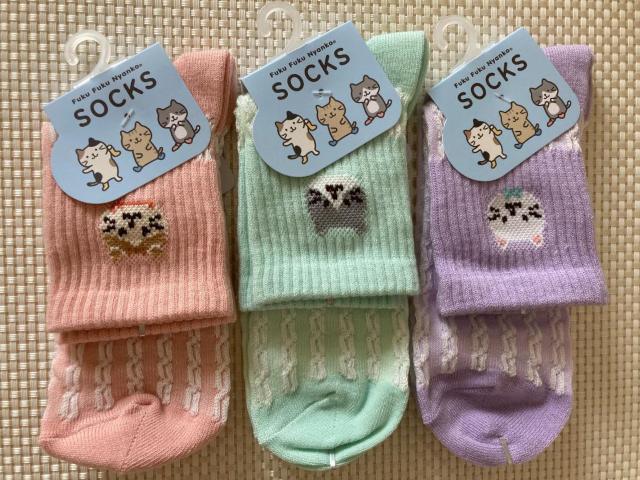 ふくふくにゃんこ パステルアンクルソックス スコア しろたま ハッチ 3足 < 女性ファッション ふくふくにゃんこ パステルアンクルソックス スコア しろたま ハッチ 3足 < 女性ファッションの