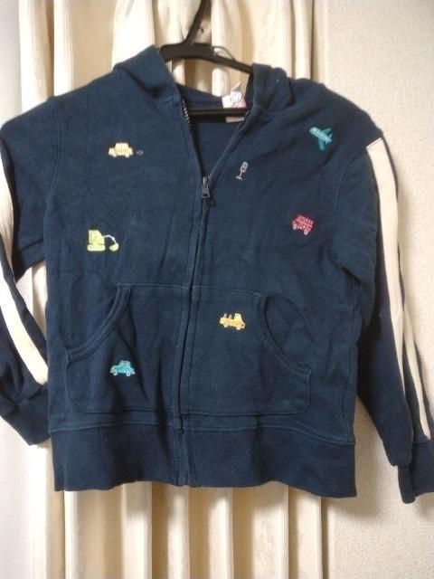 130cmチックルタックルスエットパーカー紺色乗り物刺繍男の子車バスネイビー < キッズ/ベビー 130cmチックルタックルスエットパーカー紺色乗り物刺繍男の子車バスネイビー < キッズ/ベビーの