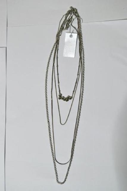 �V�i JEANASIS �W�[�i�V�X 4����MIX�`�F�[���l�b�N���X �V���o�[ ���f�B�[�X �L���C�� �J�W���A�� �G���K���g ���g�p  �� �u�����h�� 