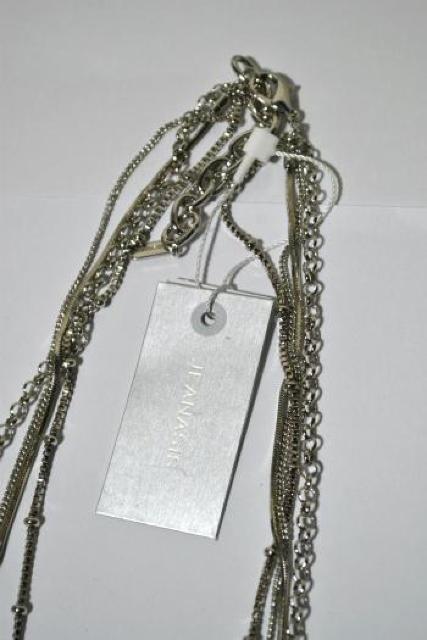 �V�i JEANASIS �W�[�i�V�X 4����MIX�`�F�[���l�b�N���X �V���o�[ ���f�B�[�X �L���C�� �J�W���A�� �G���K���g ���g�p �� �u�����h�� 