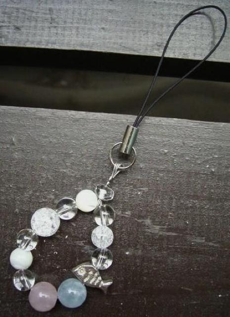 ☆即決☆*魚*ローズクォーツxアクアマリンストラップ < 家電/AV  ☆即決☆*魚*ローズクォーツxアクアマリンストラップ < 家電/AVの