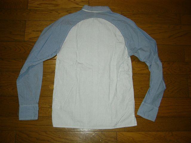 SILASサイラス切替ギンガムチェックシャツS青系薄手 < ブランド  SILASサイラス切替ギンガムチェックシャツS青系薄手 < ブランドの