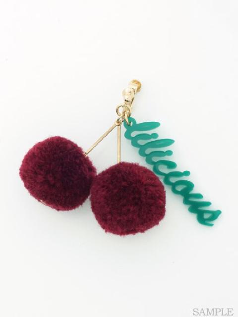 定価4,400円●lilLilly【新品】ポンポンチェリーイヤリング●赤 < ブランド  定価4,400円●lilLilly【新品】ポンポンチェリーイヤリング●赤 < ブランドの