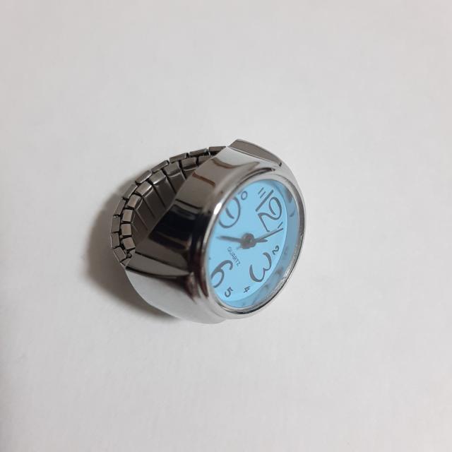 新品 未使用 指輪 時計 シンプル 9色対応  青  < 女性アクセサリー/時計  新品 未使用 指輪 時計 シンプル 9色対応  青  < 女性アクセサリー/時計の