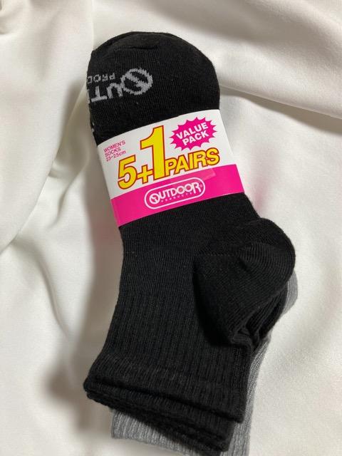 OUTDOOR アウトドア ソックス 靴下 6足 3色 レディース ショート < 女性ファッション  OUTDOOR アウトドア ソックス 靴下 6足 3色 レディース ショート  < 女性ファッションの