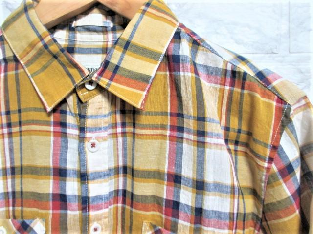 ☆nano・universe ナノユニバース 7分袖シャツ チェックシャツ/メンズ/M☆新品 < ブランド ☆nano・universe ナノユニバース 7分袖シャツ チェックシャツ/メンズ/M☆新品 < ブランドの