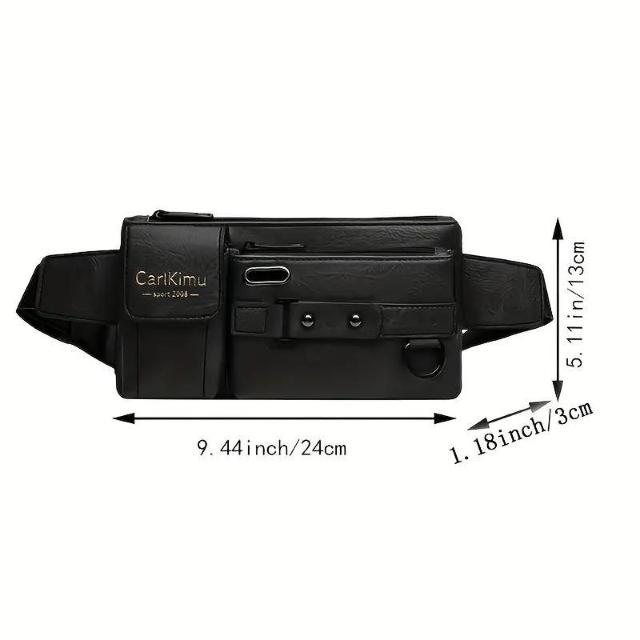 爆ヤス価格890円★メンズクロスボディバッグ、PU皮製、トレンディな韓国スタイル、カジュアルなウエストバッグ ブラウン < 男性ファッション  爆ヤス価格890円★メンズクロスボディバッグ、PU皮製、トレンディな韓国スタイル、カジュアルなウエストバッグ ブラウン < 男性ファッションの
