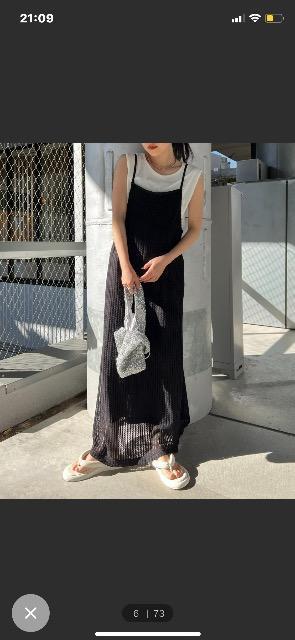 ciao panic typy  涼しげなメッシュラインワンピース 美品 < ブランド  ciao panic typy  涼しげなメッシュラインワンピース 美品  < ブランドの