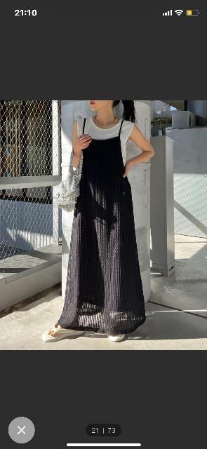 ciao panic typy  涼しげなメッシュラインワンピース 美品 < ブランド  ciao panic typy  涼しげなメッシュラインワンピース 美品 < ブランドの