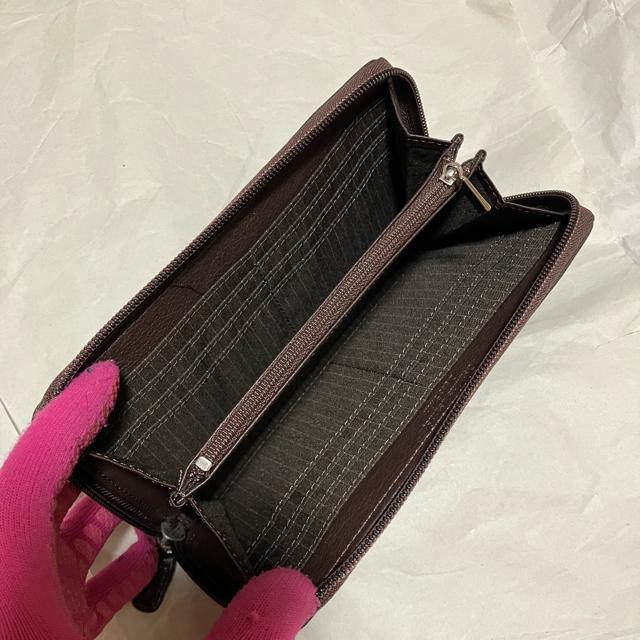 @【ノーブランド扱い】【鹿革】 本革 / ラウンドファスナー 長財布 < 女性ファッション @【ノーブランド扱い】【鹿革】 本革 / ラウンドファスナー 長財布 < 女性ファッションの