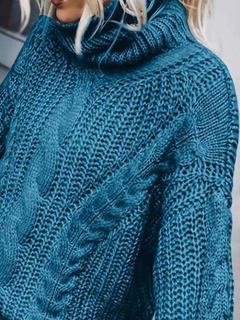 爆ヤス価格2490円★レディース  ニット ハイネック 冬用セーターUSAサイズM(日本サイズL相当)ターコイズブルー < 女性ファッション  爆ヤス価格2490円★レディース  ニット ハイネック 冬用セーターUSAサイズM(日本サイズL相当)ターコイズブルー < 女性ファッションの