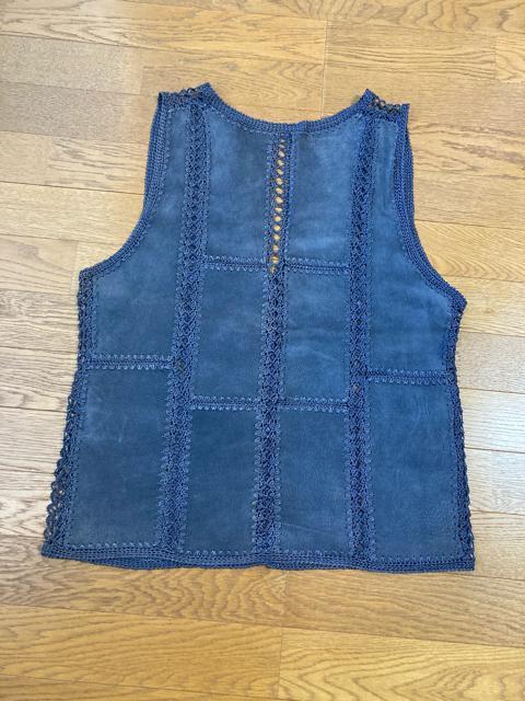 2095.未使用☆ヴィンテージ☆レザーパッチワークレースベスト☆本革 < 女性ファッション 2095.未使用☆ヴィンテージ☆レザーパッチワークレースベスト☆本革 < 女性ファッションの