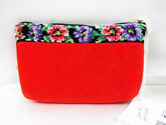 【正規新品】FEILER フェイラー アネモネ ポーチ ブラック×レッドxマルチカラー シュニール織り < ブランド 【正規新品】FEILER フェイラー アネモネ ポーチ ブラック×レッドxマルチカラー シュニール織り < ブランドの