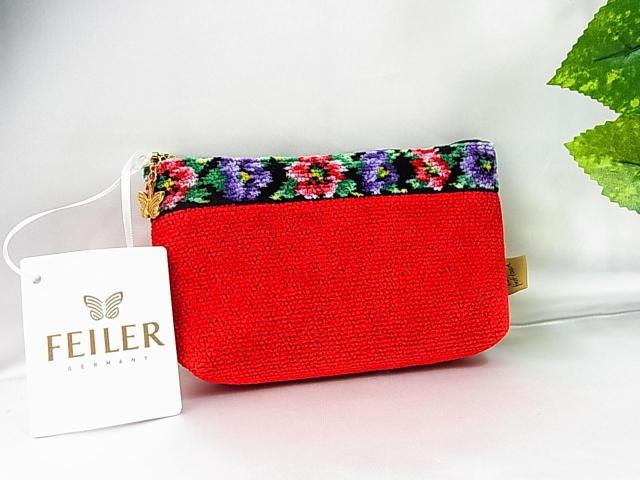 【正規新品】FEILER フェイラー アネモネ ポーチ ブラック×レッドxマルチカラー シュニール織り < ブランド 【正規新品】FEILER フェイラー アネモネ ポーチ ブラック×レッドxマルチカラー シュニール織り < ブランドの