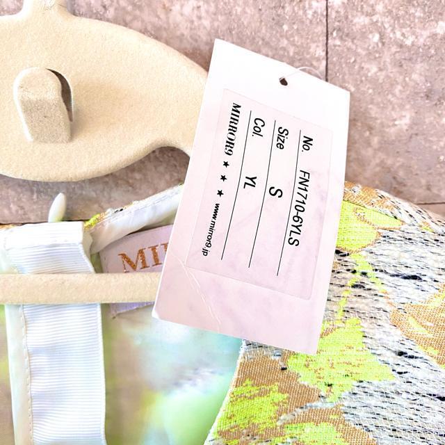 新品・未使用品 Mirror9 ノースリーブ フレアワンピース yellow < 女性ファッション 新品・未使用品 Mirror9 ノースリーブ フレアワンピース yellow < 女性ファッションの