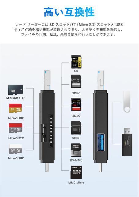 iphone SDカードリーダーType-C/Micro収納ボックス型 3in1 多機能・高速度転送 収納ボックス型 USB3.0 < PC本体/周辺機器 iphone SDカードリーダーType-C/Micro収納ボックス型 3in1 多機能・高速度転送 収納ボックス型 USB3.0 < PC本体/周辺機器の