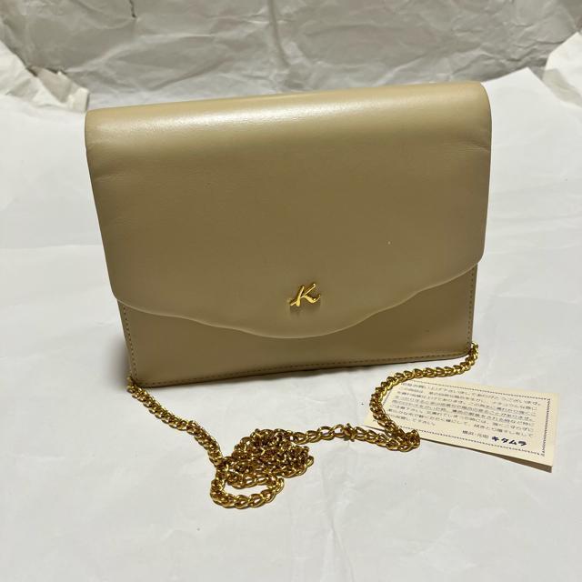 Kitamura ヴィンテージ クラッチバッグ & チェーンショルダー ベージュ < ブランド Kitamura ヴィンテージ クラッチバッグ & チェーンショルダー ベージュ < ブランドの