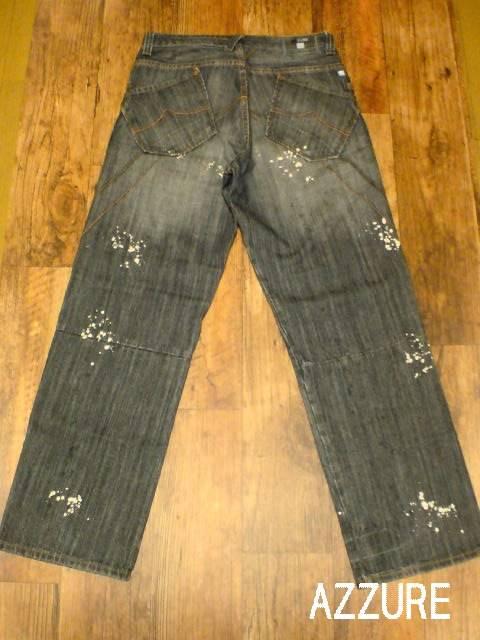 □AZZURE/アズール ウォッシュペイント加工 デニムパンツ☆新品☆ストリート/HIPHOP < 男性ファッション  □AZZURE/アズール ウォッシュペイント加工 デニムパンツ☆新品☆ストリート/HIPHOP < 男性ファッションの