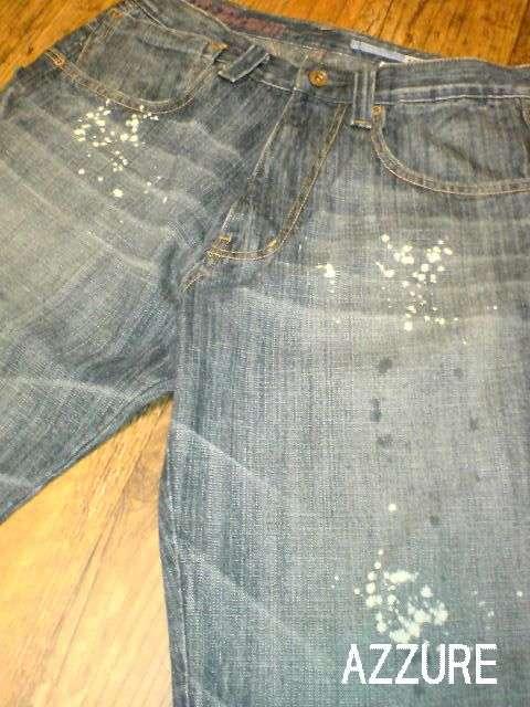 □AZZURE/アズール ウォッシュペイント加工 デニムパンツ☆新品☆ストリート/HIPHOP < 男性ファッション  □AZZURE/アズール ウォッシュペイント加工 デニムパンツ☆新品☆ストリート/HIPHOP < 男性ファッションの