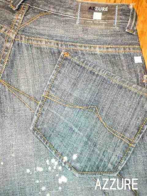 □AZZURE/アズール ウォッシュペイント加工 デニムパンツ☆新品☆ストリート/HIPHOP < 男性ファッション  □AZZURE/アズール ウォッシュペイント加工 デニムパンツ☆新品☆ストリート/HIPHOP < 男性ファッションの