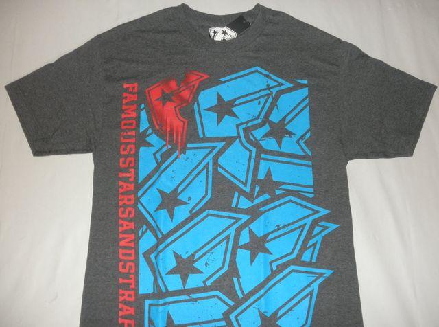 USA購入《FamousStars&Straps》ロゴプリントTシャツ US L D-GRAY < 男性ファッション  USA購入《FamousStars&Straps》ロゴプリントTシャツ US L D-GRAY  < 男性ファッションの