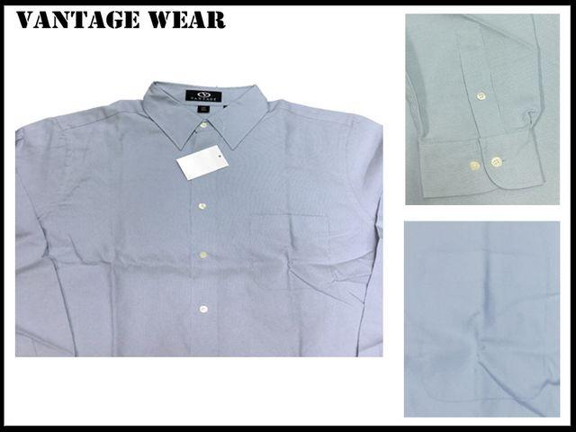 新 【ライトブル色-XLT】Vantage長袖シャツアメリカ輸入品 < 男性ファッション 新 【ライトブル色-XLT】Vantage長袖シャツアメリカ輸入品 < 男性ファッションの