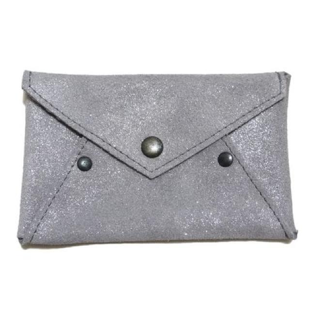 LA CARTABLIEREフランス製ラメスエードカードケース名刺入れ < 女性ファッション LA CARTABLIEREフランス製ラメスエードカードケース名刺入れ < 女性ファッションの