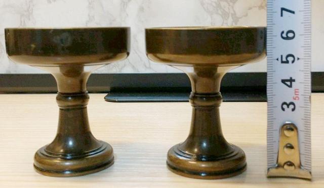 仏飯器 高さ約6.5cm×口径5.5cm 2個セット 真鍮製 お供え < インテリア/ライフ  仏飯器 高さ約6.5cm×口径5.5cm 2個セット 真鍮製 お供え < インテリア/ライフの