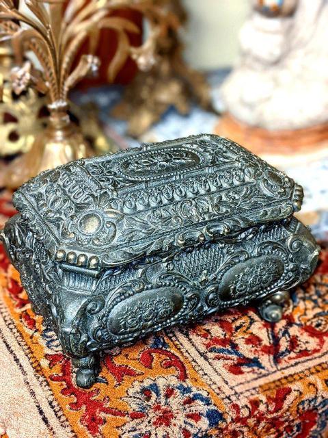 アンティーク 真鍮 ジュエリー ケース アクセサリー ボックス BOX 骨董品 ビンテージ フランス イギリス イタリア フレンチ < ホビー  アンティーク 真鍮 ジュエリー ケース アクセサリー ボックス BOX 骨董品 ビンテージ フランス イギリス イタリア フレンチ < ホビーの