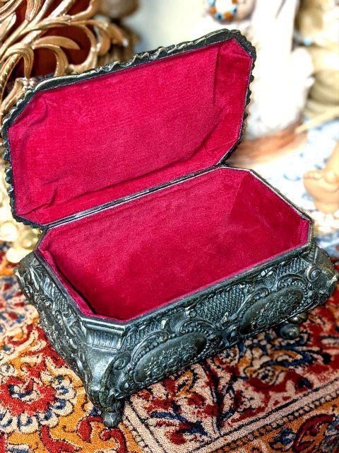 アンティーク 真鍮 ジュエリー ケース アクセサリー ボックス BOX 骨董品 ビンテージ フランス イギリス イタリア フレンチ < ホビー  アンティーク 真鍮 ジュエリー ケース アクセサリー ボックス BOX 骨董品 ビンテージ フランス イギリス イタリア フレンチ < ホビーの