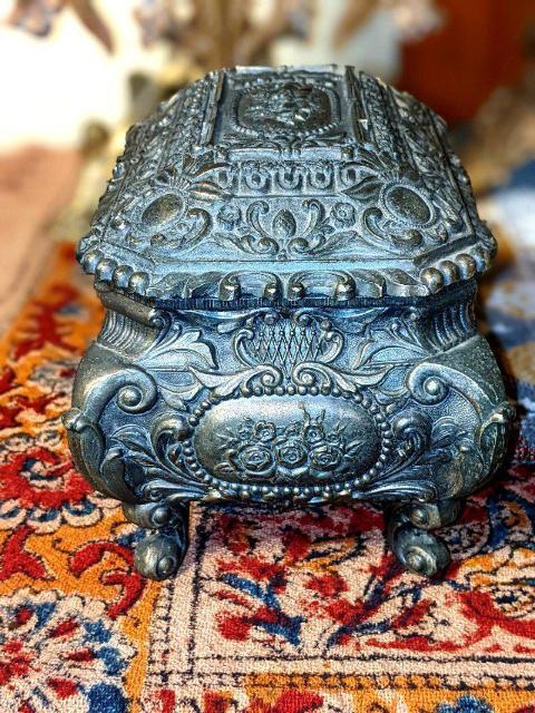 アンティーク 真鍮 ジュエリー ケース アクセサリー ボックス BOX 骨董品 ビンテージ フランス イギリス イタリア フレンチ < ホビー  アンティーク 真鍮 ジュエリー ケース アクセサリー ボックス BOX 骨董品 ビンテージ フランス イギリス イタリア フレンチ < ホビーの