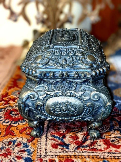 アンティーク 真鍮 ジュエリー ケース アクセサリー ボックス BOX 骨董品 ビンテージ フランス イギリス イタリア フレンチ < ホビー  アンティーク 真鍮 ジュエリー ケース アクセサリー ボックス BOX 骨董品 ビンテージ フランス イギリス イタリア フレンチ < ホビーの