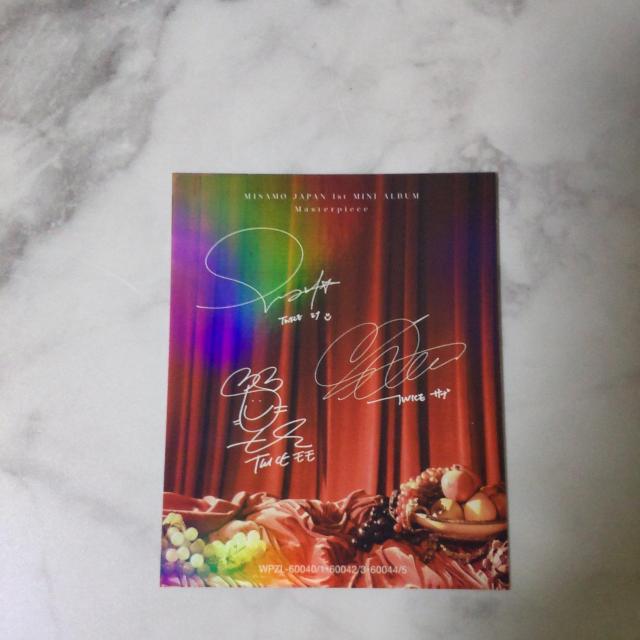 【SANA盤】「Masterpiece」【初回限定】チェキ風フォトカード5枚 +ホログラムカード1枚 TWICE サナ【特典6点】 < タレントグッズ  【SANA盤】「Masterpiece」【初回限定】チェキ風フォトカード5枚 +ホログラムカード1枚 TWICE サナ【特典6点】 < タレントグッズの