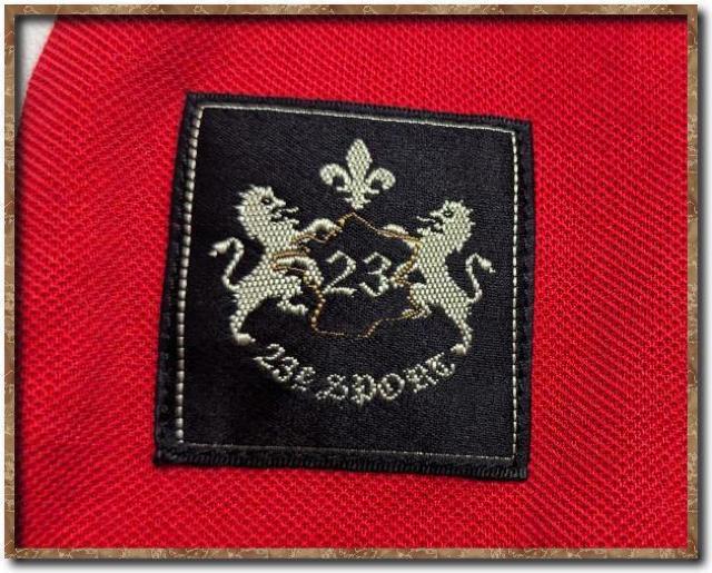 23区 SPORT 刺繍入り半袖ポロシャツ 赤 < ブランド  23区 SPORT 刺繍入り半袖ポロシャツ 赤 < ブランドの