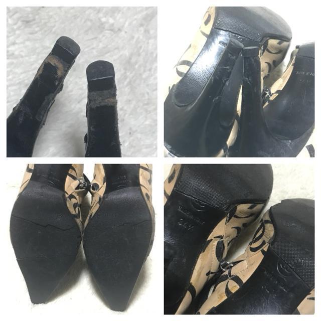 ヴィンテージ シャネル CoCoレザーショートブーツ ベージュ34.5 21.5cm 現状品 < ブランド  ヴィンテージ シャネル CoCoレザーショートブーツ ベージュ34.5 21.5cm 現状品 < ブランドの