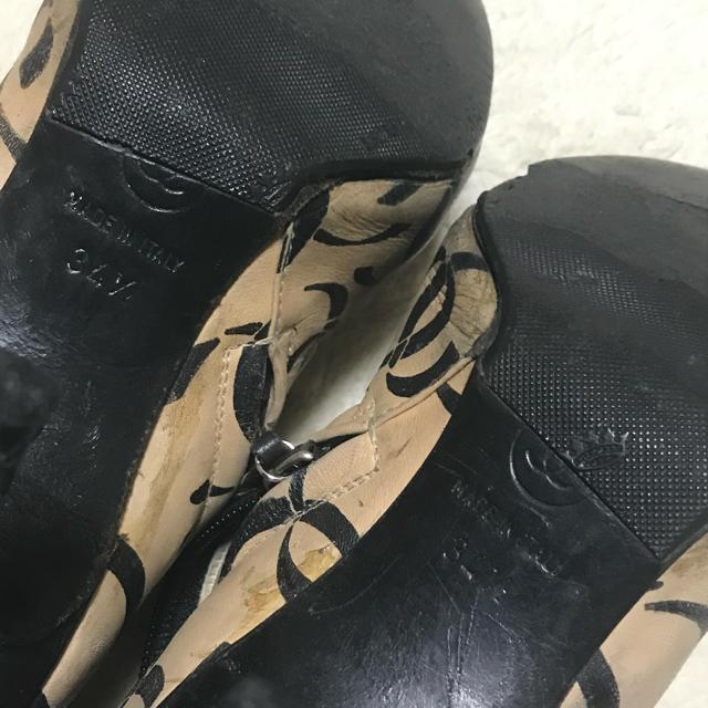 ヴィンテージ シャネル CoCoレザーショートブーツ ベージュ34.5 21.5cm 現状品 < ブランド  ヴィンテージ シャネル CoCoレザーショートブーツ ベージュ34.5 21.5cm 現状品 < ブランドの