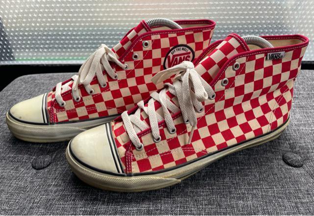 デッドストック 90's 後期 VANS OFF THE WALL チェッカー 赤 オールスター 28.5cm / ビンテージ < ブランド  デッドストック 90's 後期 VANS OFF THE WALL チェッカー 赤 オールスター 28.5cm / ビンテージ < ブランドの