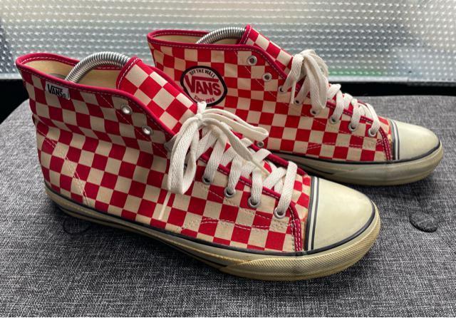 デッドストック 90's 後期 VANS OFF THE WALL チェッカー 赤 オールスター 28.5cm / ビンテージ < ブランド  デッドストック 90's 後期 VANS OFF THE WALL チェッカー 赤 オールスター 28.5cm / ビンテージ < ブランドの