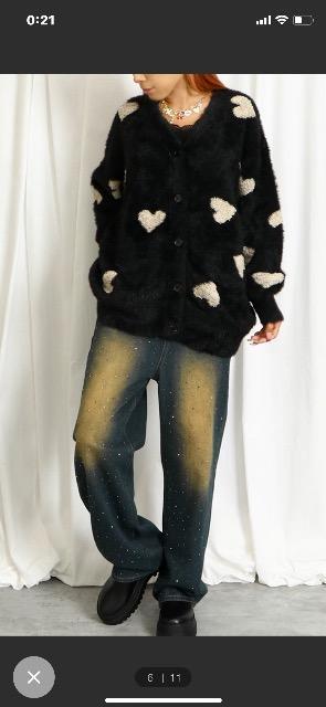 ハート;;可愛いふんわり肉厚なニットカーディガン美品 < 女性ファッション ハート;;可愛いふんわり肉厚なニットカーディガン美品 < 女性ファッションの