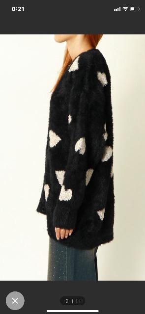 ハート;;可愛いふんわり肉厚なニットカーディガン美品 < 女性ファッション ハート;;可愛いふんわり肉厚なニットカーディガン美品 < 女性ファッションの