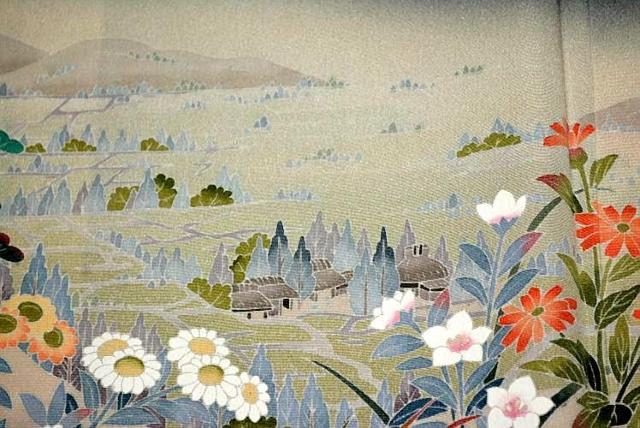 【最高峰】美品 十日町友禅作家 【阿部佳雪】暈し染め 津軽平野 比翼付 黒留袖 身丈165.5cm 裄丈66cm T3546 < 女性ファッション  【最高峰】美品 十日町友禅作家 【阿部佳雪】暈し染め 津軽平野 比翼付 黒留袖 身丈165.5cm 裄丈66cm T3546 < 女性ファッションの