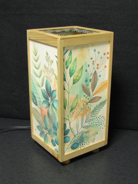 ★和風ランプシェード=「木の葉の彩」/至福の明り・心温まるひととき/LED昼白色・ラミネート加工・檜枠造・軽量/ < インテリア/ライフ  ★和風ランプシェード=「木の葉の彩」/至福の明り・心温まるひととき/LED昼白色・ラミネート加工・檜枠造・軽量/  < インテリア/ライフの