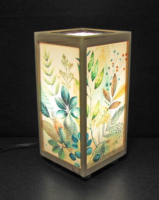 ★和風ランプシェード=「木の葉の彩」/至福の明り・心温まるひととき/LED昼白色・ラミネート加工・檜枠造・軽量/ < インテリア/ライフ  ★和風ランプシェード=「木の葉の彩」/至福の明り・心温まるひととき/LED昼白色・ラミネート加工・檜枠造・軽量/ < インテリア/ライフの