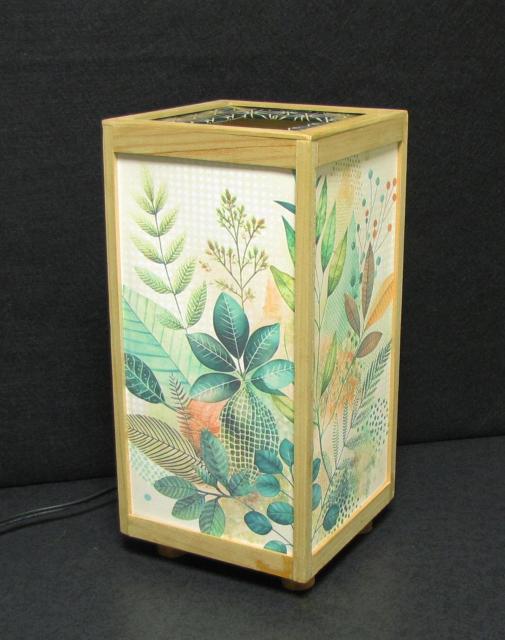 ★和風ランプシェード=「木の葉の彩」/至福の明り・心温まるひととき/LED昼白色・ラミネート加工・檜枠造・軽量/ < インテリア/ライフ  ★和風ランプシェード=「木の葉の彩」/至福の明り・心温まるひととき/LED昼白色・ラミネート加工・檜枠造・軽量/ < インテリア/ライフの