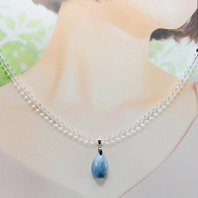 一点物天然石アクアマリンペンダント水晶6mmネックレス808-051RYZa < 女性アクセサリー/時計  一点物天然石アクアマリンペンダント水晶6mmネックレス808-051RYZa < 女性アクセサリー/時計の